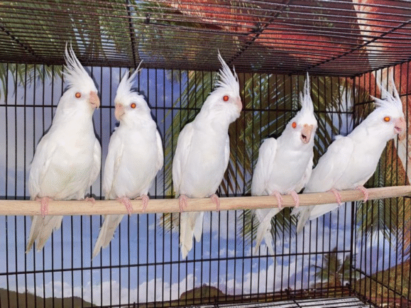 4 Albino Cockatiel for sale